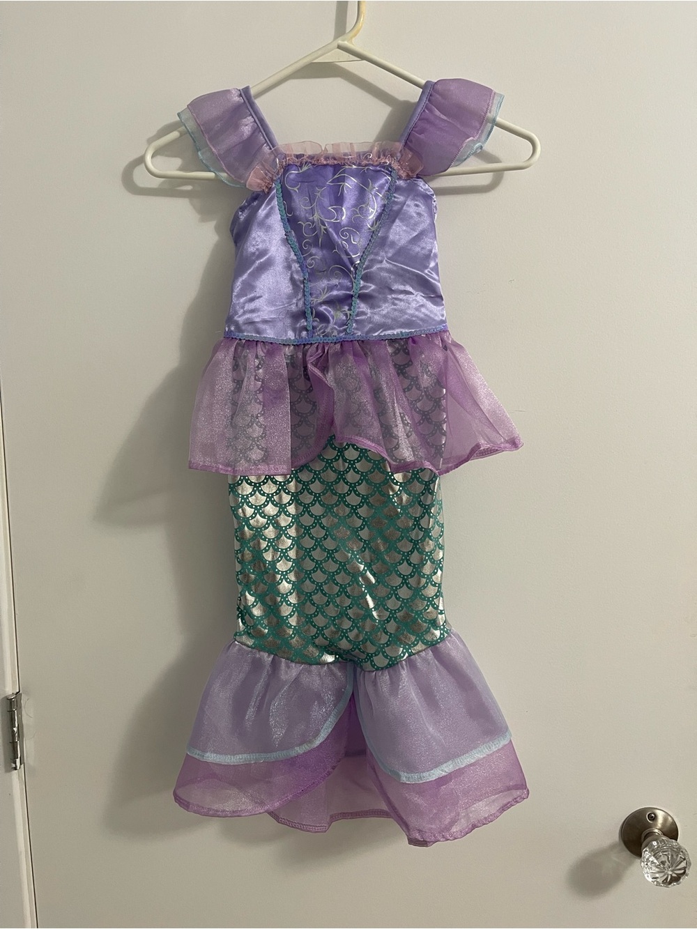 Kids Purple and Teal Mermaid Costume Dress